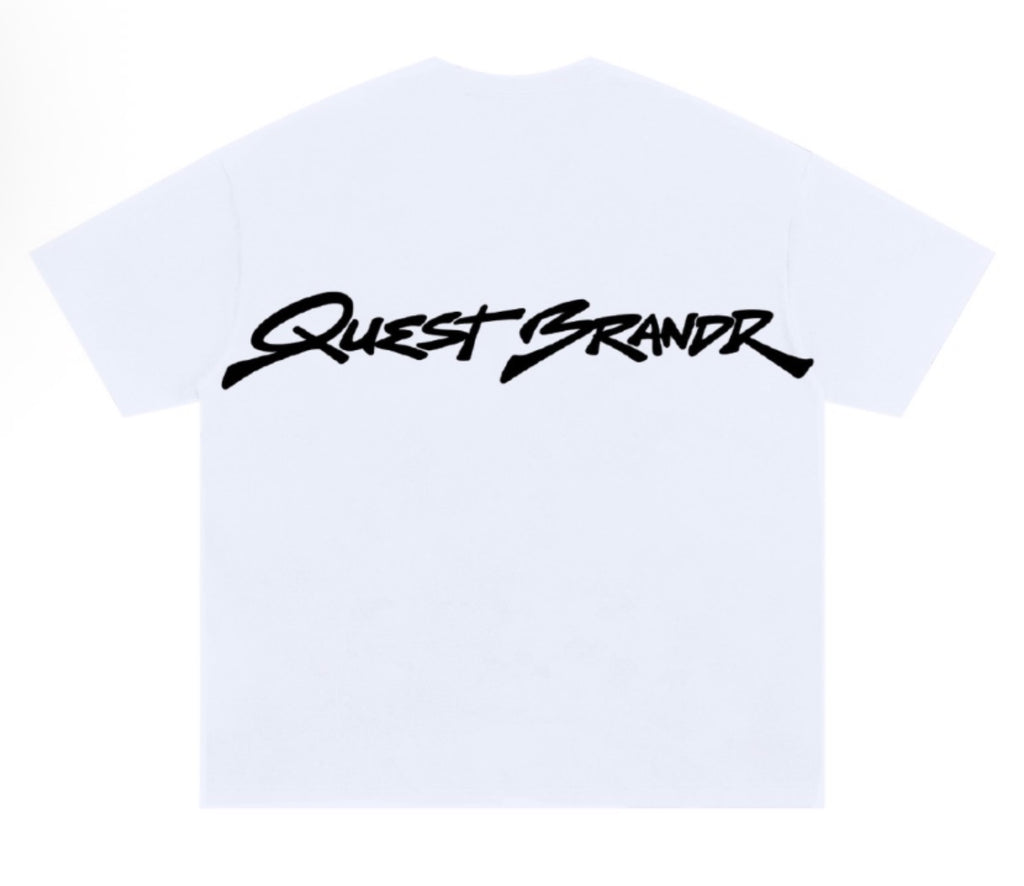 QuestBrandd White Cotton T-Shirt